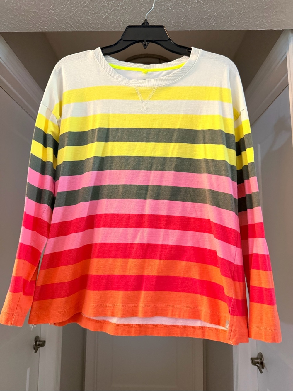 Talbots Bright Multicolor Striped Knit Sweater